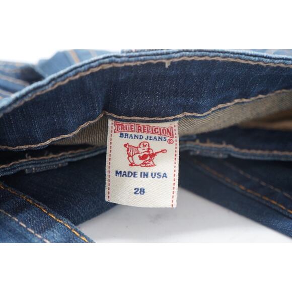 RARE True Religion World Tour Becky Swarovski PINK Crystal buttons. Size 28 - Picture 10 of 13